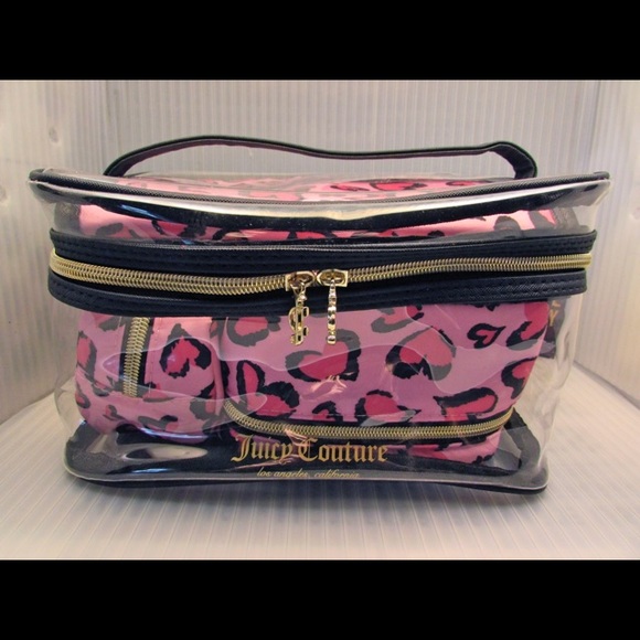 Juicy Couture Handbags - 🌸HP🌸SALEJuicy Couture 4 Piece Makeup Train Case